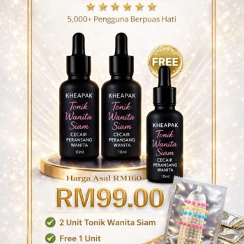 PAKEJ 2 BOTOL KHEAPAK +FREE 1 BOTOL